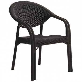 Стул садовый Magnus Bamboo 82х64х43,5 см, пластиковый, коричневый