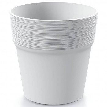 Горшок для цветов Prosperplast FURU DFA120-S449, d.122х122 мм, белый