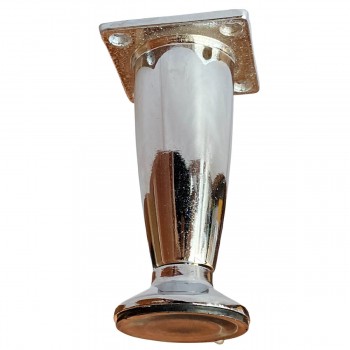 Picior pentru mobilă din plastic 100 mm crom (BZ-0002)