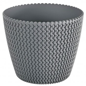 Горшок для цветов Prosperplast Splofy DSP220-405U, 21,8x18,4 см, 5 л, серый