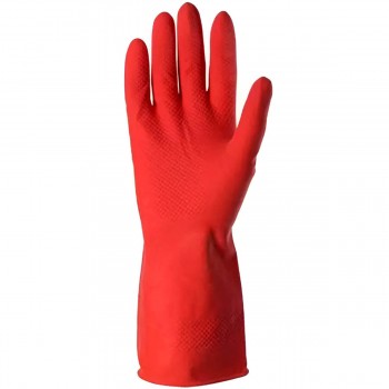 Mănuși de uz casnic Profmet din latex de înaltă rezistență cu căptușeală din bumbac, mărime L (Art. 313823)