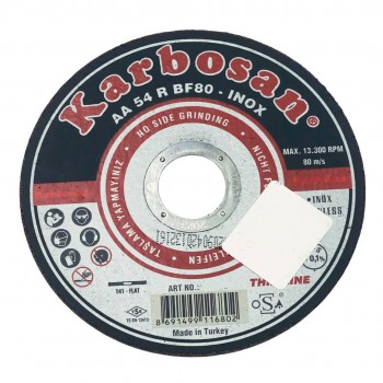 Круг отрезной по металлу (115х1.6х22.2 мм) Karbosan 910390