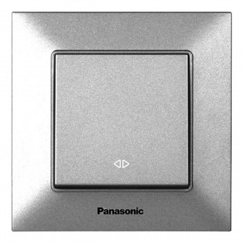 Переключатель Panasonic Arkedia Slim одноклавишный перекрестный серебряный WKTT0005-2SL