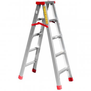 Scară dublă din aluminiu pe două părți Bau Welt 6 trepte, 2.1 m (Art. 44895)