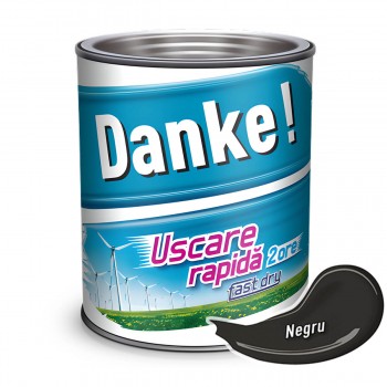 Эмаль Danke! алкидная черная глянцевая 2,5 л