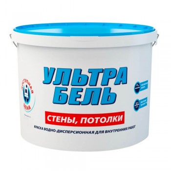 Краска водоэмульсионная акриловая Sniezka ULTRA BIEL для стен и потолков 3 л
