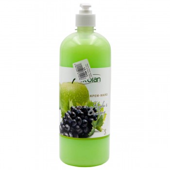 Săpun lichid Ekolan cu aromă de măr și struguri, cu dozator, 1 L