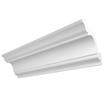 Plintă pentru tavan De-Baghet P 01, 110 x 110 x 2000 mm, polistiren XPS