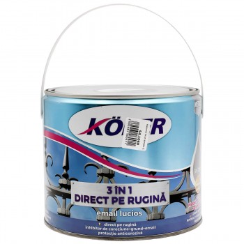 Vopsea pentru metal KOBER 3în1 (direct pe rugină; 2.5 l; maro)