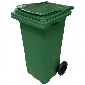 Tomberon pentru gunoi 120 L, 465 x 580 x 925 mm, cu roți, verde (Art. 8001207)