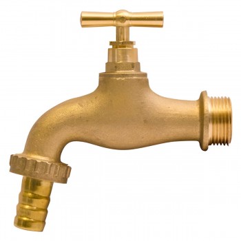 Robinet cu sferă (bilă) serviciu HYDRO-S 1/2 inch filet extern + conector, din alamă (Art. 0470057)