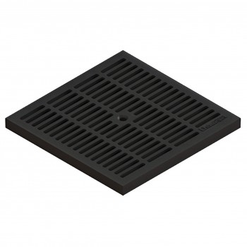 Решетка ливневая для дождеприемника Standartpark PolyMax Basic пластиковая, 300 х 300 мм, A15, (280 х 280 х 23 мм)