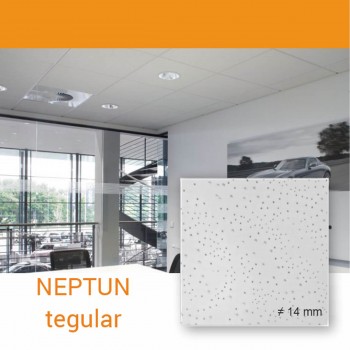 Плита для подвесного потолка типа Армстронг NEPTUN Tegular, 14 мм