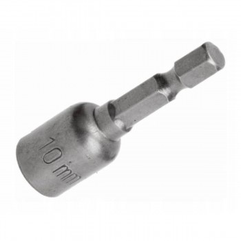 Bit tubular hexagonal 10x45 mm pentru mașină de înșurubat, coadă HEX 1/4"