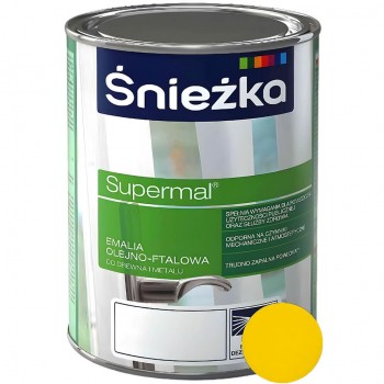 Краска масляно-фталевая Sniezka Supermal желтый глянец F565 0,8 л
