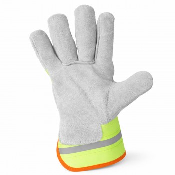 Перчатки краги спилковые PROFMET Kraga-Signal бело-лимонные, размер 10 (L) (арт. 313592)