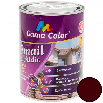 Эмаль алкидная Gama Color вишневая, глянцевая, 0.9 кг