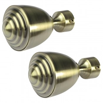 Cap Dekora Prestige 25 Roma pentru galerii 25 mm Antik (2 bucăți)