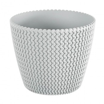 Горшок круглый Prosperplast Splofy 157х157х132 мм, белый DSP160-S449