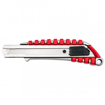 Cuțit pentru construcții 18 mm, cu carcasă din aluminiu CUT002