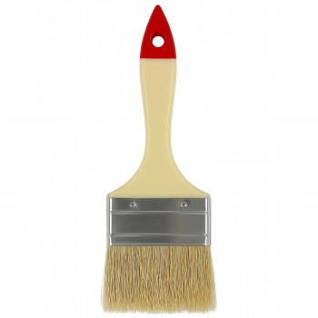 Perie plată Bau Welt 2,5", fibre naturale, cu mâner din plastic (Art. 00300-214425)