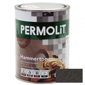 Vopsea pentru metal PERMOLIT Hammerton (direct pe rugină; 0.75 l; maro închis) 3318