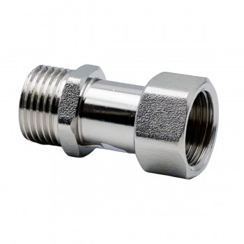 Переходник с накидной гайкой 1/2 НР х 1/2 ВР, прямой, латунный