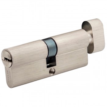 Mecanism cilindric SSS Bellator ZCK 80 mm (40x40) nichel satinat, cheie/buton