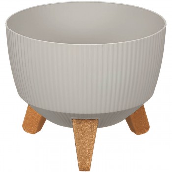 Цветочный горшок на ножках Elif Plastic 5 л, 24х24х20 см, пластиковый (Арт. 495)
