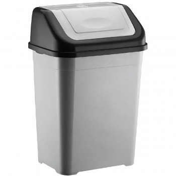 Coș de gunoi Bursev Clasico 52 l, plastic, capac basculant, 435x330x700 mm (art. 4153-86)