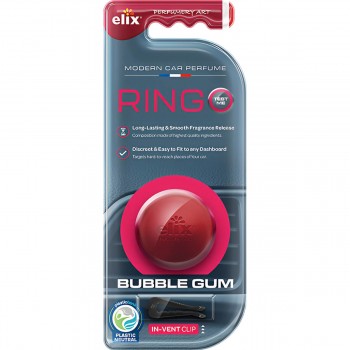 Ароматизатор автомобильный, пахучка на дефлектор Elix RINGO Bubble Gum E-RN001-BG