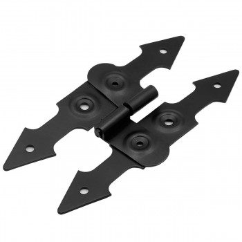 Balama decorativă pentru uși, stânga, negru mat, 150 mm