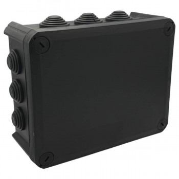 Коробка распределительная Neomax NX1147, IP66, 190х150х75 мм, наружная, черная (с крышкой)