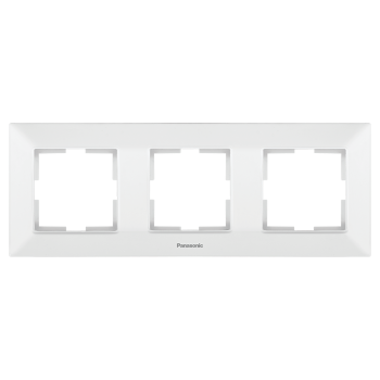 Рамка Panasonic Arkedia Slim WNTF0803-2WH трехместная белая