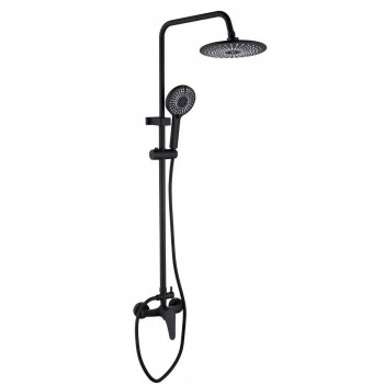 Sistem de duș AquaFix 146 cu baterie, negru