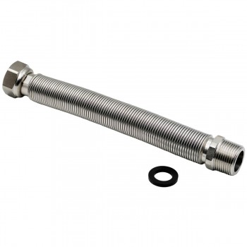 Гибкая подводка для подключения котла Ermetiq 3/4 ВР х 3/4 НР 220-420 мм из нержавеющей стали RN634MF-22