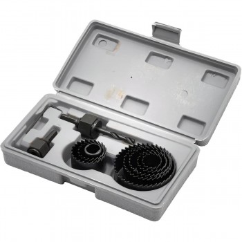 Set de 8 carote pentru lemn și gips-carton, 19-64 mm, în cutie