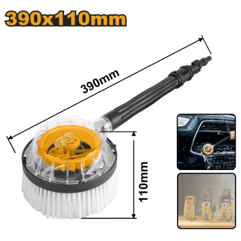 Perie rotativă INGCO HRB8702 pentru mașină de spălat cu presiune, 390x110 mm