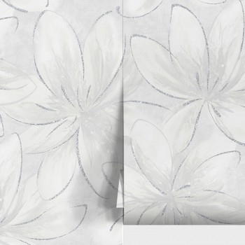 Tapet vinil pe bază de flizelină Wallsecret Comfort Esmeralda 9018-24 gri, 10 m x 1,06 m