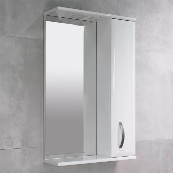 Зеркальный шкаф BAYRO Allure 550х750 мм правый белый