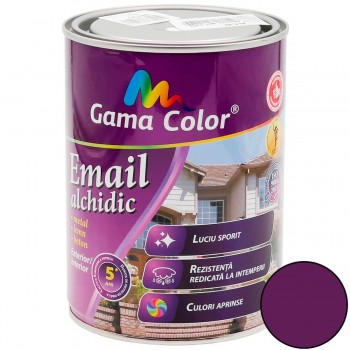 Email alchidic Gama Color violet, lucios, 0.9 kg