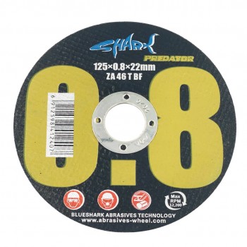 Круг отрезной по металлу BlueShark Predator (125 х 0,8 х 22 мм)