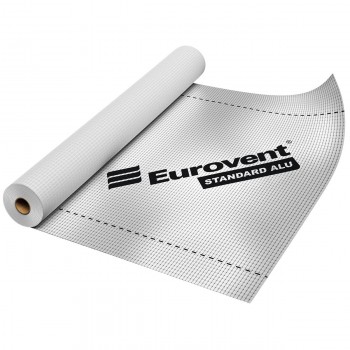 Пленка пароизоляционная Eurovent STANDARD ALU 110 г/м2 75 м² (1,5 м x 50 пм)