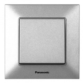 Întrerupător cu un buton cu instalare ascunsă Panasonic Arkedia Slim argintiu WNTC0001-2SL