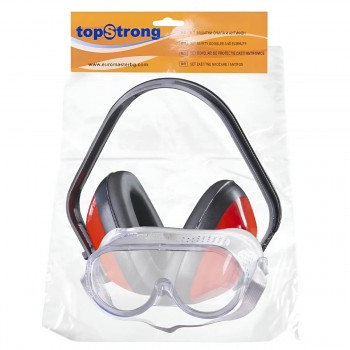 Set ochelari de protecție și căști antifonice TopStrong (Art. 561103)