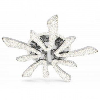 Люстра светодиодная потолочная, 5 плафонов, хром, современная 6001-5Z CR