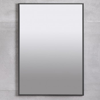 Oglindă pentru baie Bayro Modern dreptunghiulară 600x800 mm, antracit, versiunea 3