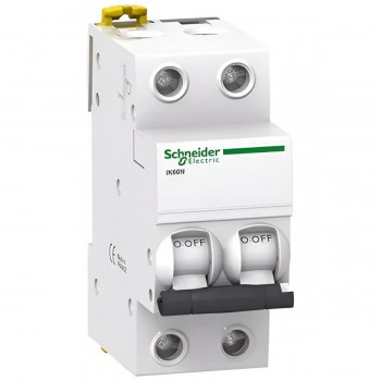 Întreruptor automat Schneider Electric Acti9 iK60N 2P, 10 A, curba C, 6 kA, șină DIN, 220-240 V A9K24210