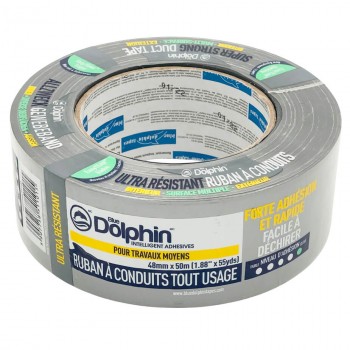 Bandă de montare Blue Dolphin armată 48 mm x 50 m gri