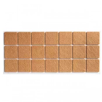 Protecție autoadezivă, crapodine din pâslă PROFMET 25x25 mm, 32 buc (Art. 890141)